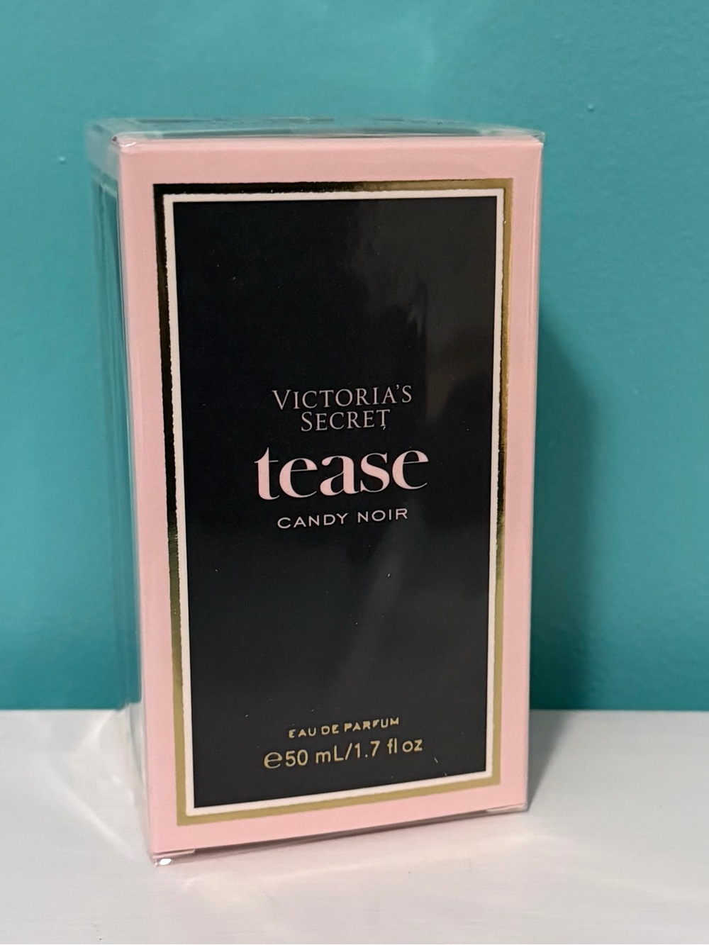 Victoria's Secret Tease Candy Noir - Pink & Black with Gold Trim